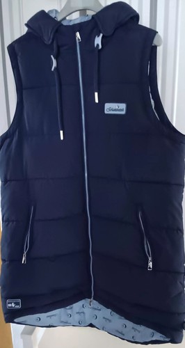 Damen steppweste lang dkl blau - damen,