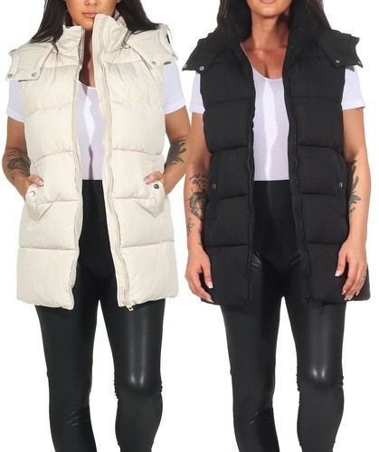 Hailys damen lange steppweste - damen,