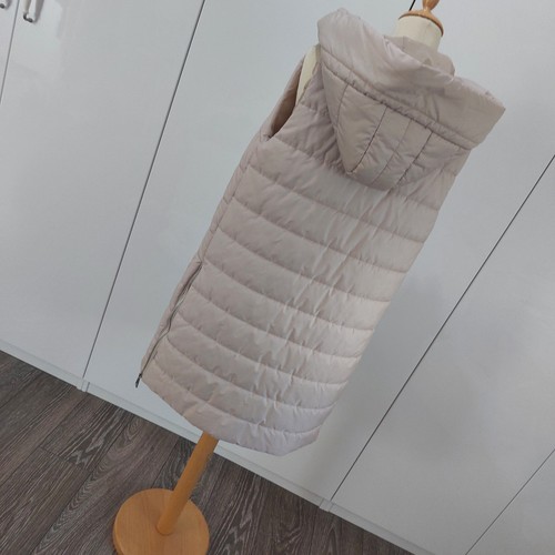 Weste lang beige für damen - weste,
