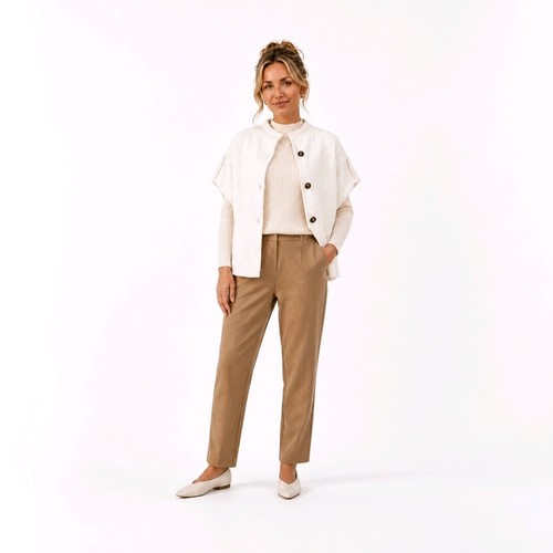 Oversize damen wollweste weste - damen,