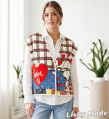 Italy damen snoopy fleece - damen,