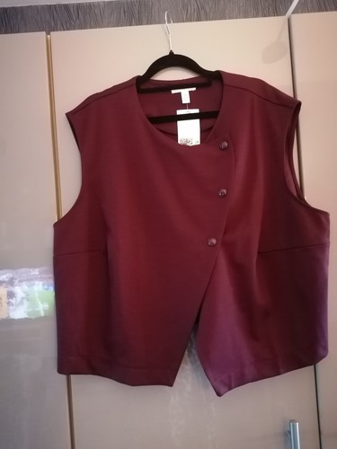Damen weste xxl neu bordeaux - damen,