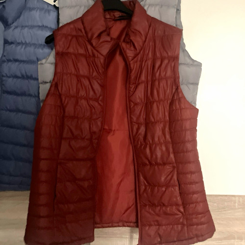 Damen steppweste rot kurz - damen,
