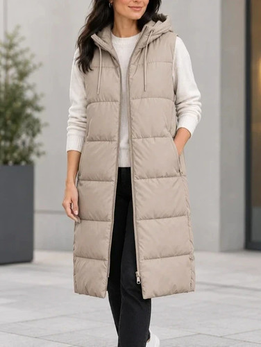 Pufferweste knielange - h&m,