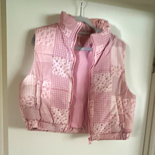 Steppweste rosa patchwork - steppweste,