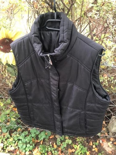 Damen steppweste schwarz - steppweste, xl