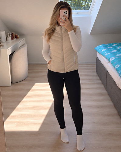 Damen steppweste beige 42 - gr.,