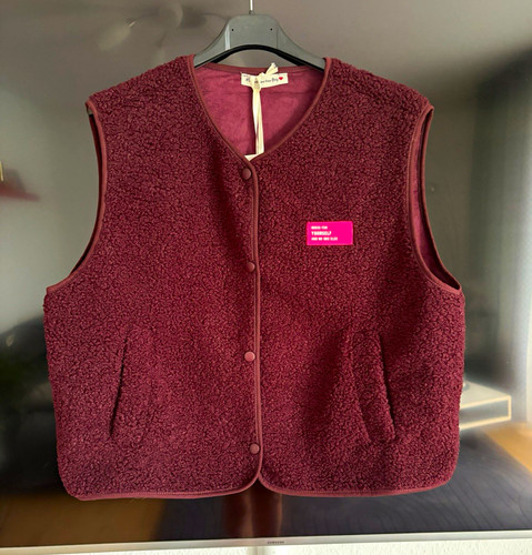 Teddy fleece weste kurz - teddy-fleece,