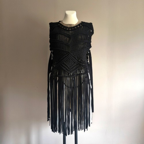 Statement makramee weste - statement,