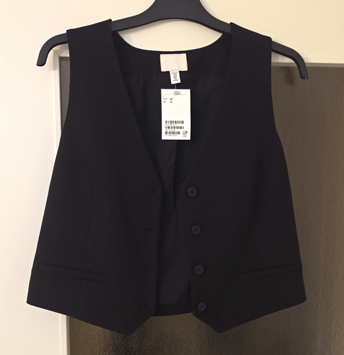 Damen anzugweste schwarz - h&m,