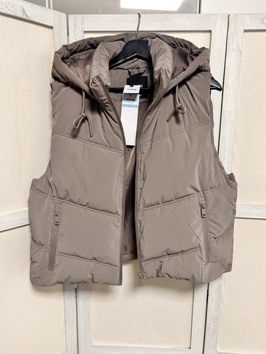Damen steppweste taupe kurz - damen,