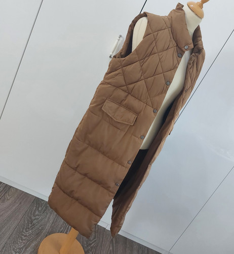 Weste lang braun - , damen