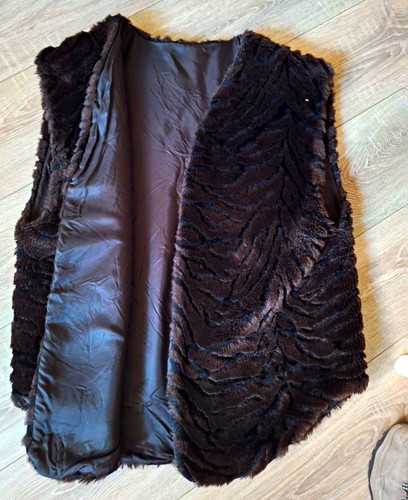 Damen kunstfellweste schwarz - damen,