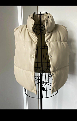 Damen steppweste kunstleder - damen,